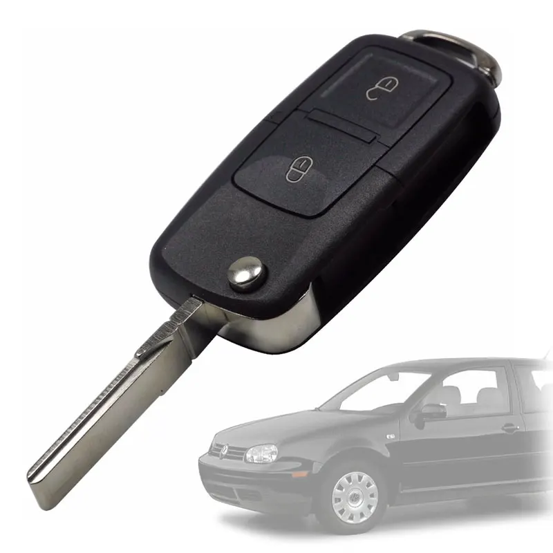 OcioDual Key Case Blade Car для Volkswagen 2 кнопки POLO SHARAN Caddy ABS Чехол черный для Jetta складной контроль