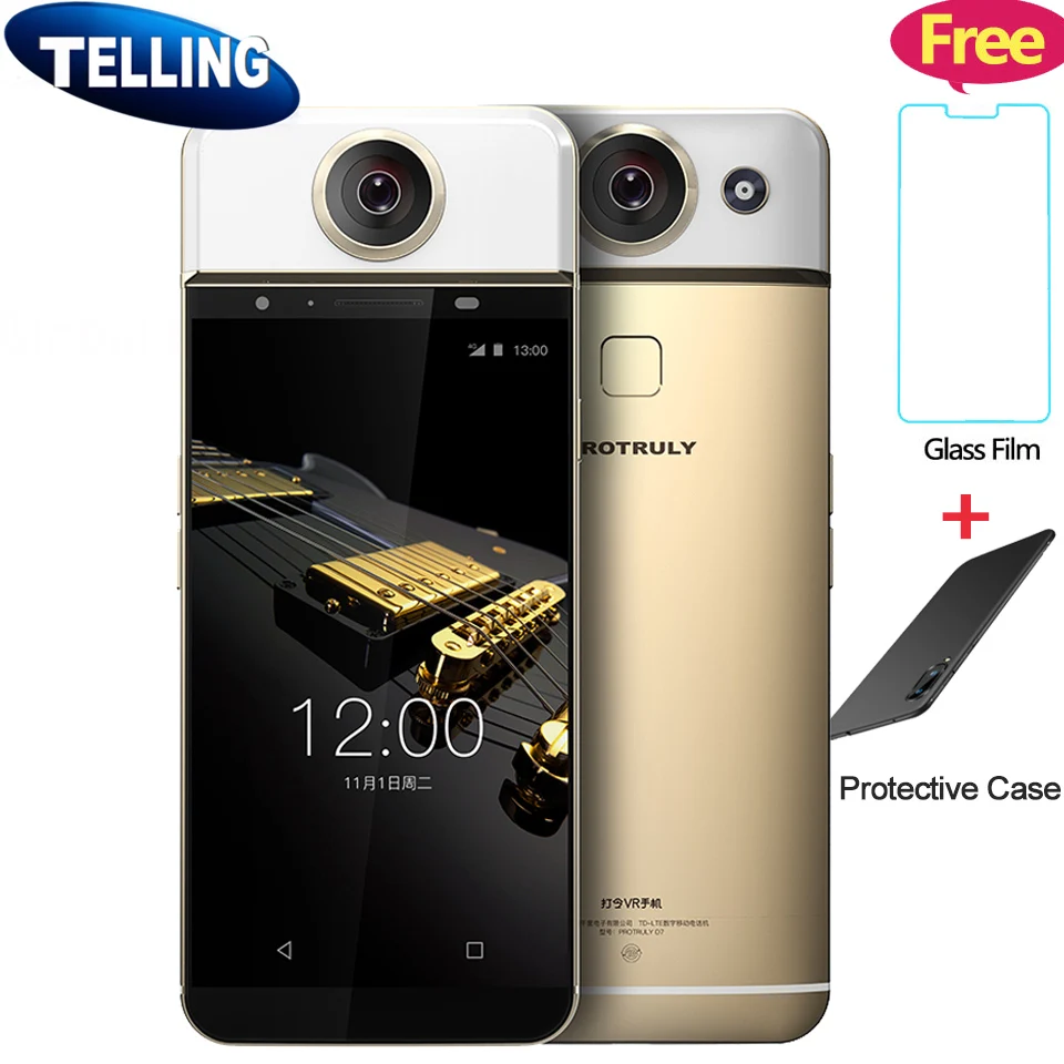Оригинальный мобильный телефон с глобальной ПЗУ PROTRULY D7 AMOLED 360 градусов