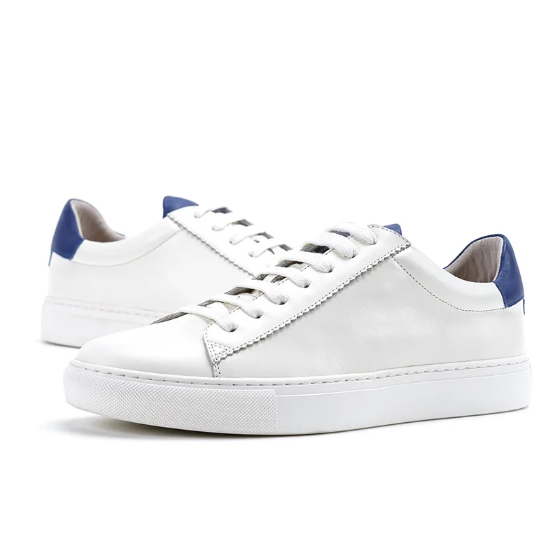 De Couro Estudante Clássico Mycolen Maré Dos Homens Casuais Blue Black Coreana Primeira White cut Camada white Novo Low Do Sapatos Versão BvvWqaP8