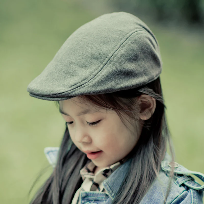 

2019 New Cotton Kids Beret Children Gorras Planas Cap Boinas Masculinas Flat Caps Boys Girls Hats