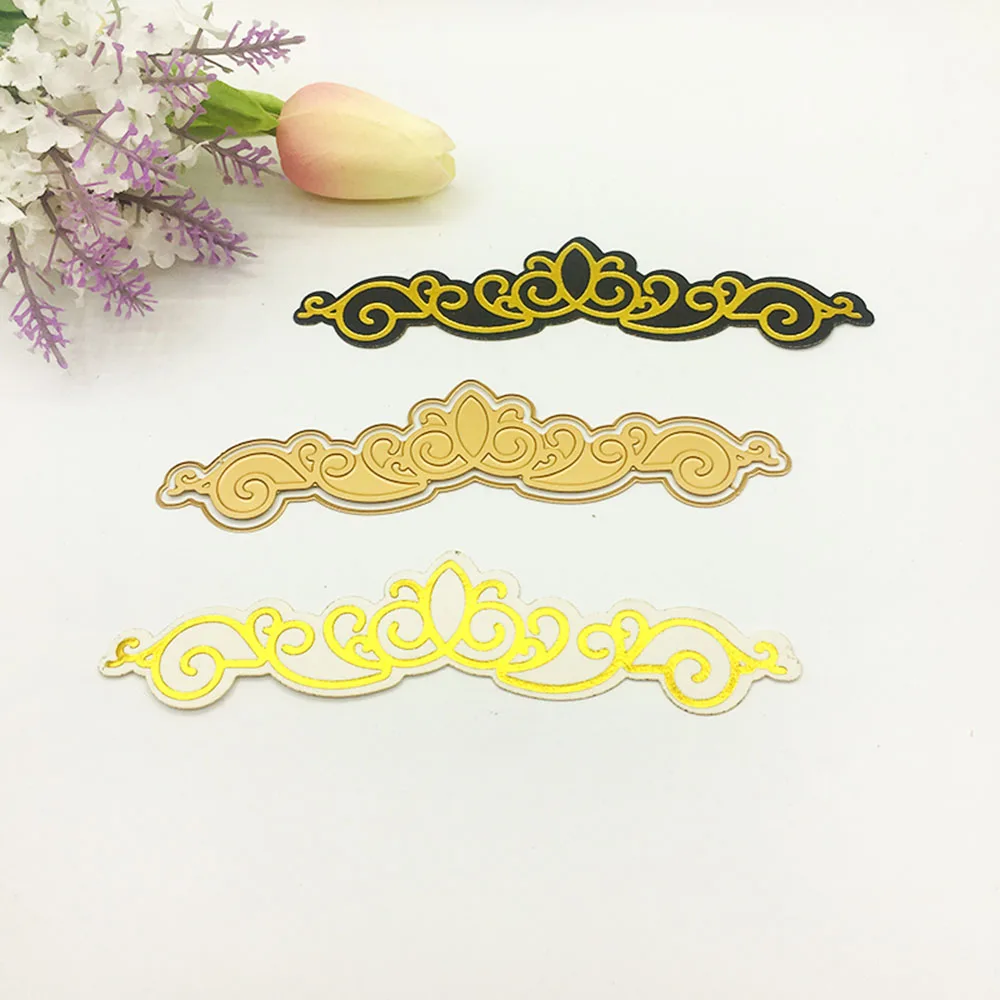 

Long Decorative Border Line Dies Scrapbooking HOT FOIL PLATE Hot Stamping Foil Dies Metal Cutting Dies Scrapbooking Cards Crafts