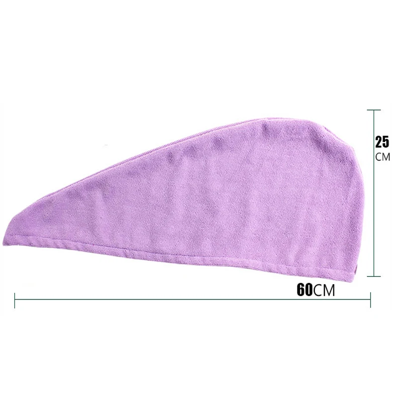 Коралловое бархатное полотенце для сухих волос из микрофибры, Быстросохнущий тюрбан, супер абсорбент, женская шапка для волос с кнопкой, утолщенная