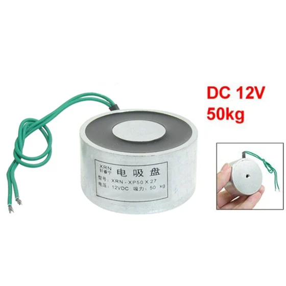 

Sucked Electric Lifting Magnet Electromagnet 12VDC 50Kg 110LB 50x27mm