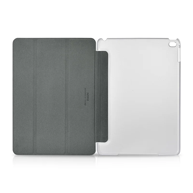 (Черный) XOOMZ Бренд Чехол для iPad Air 2 PU кожаный Фолио сплайсинга Сияющий складной