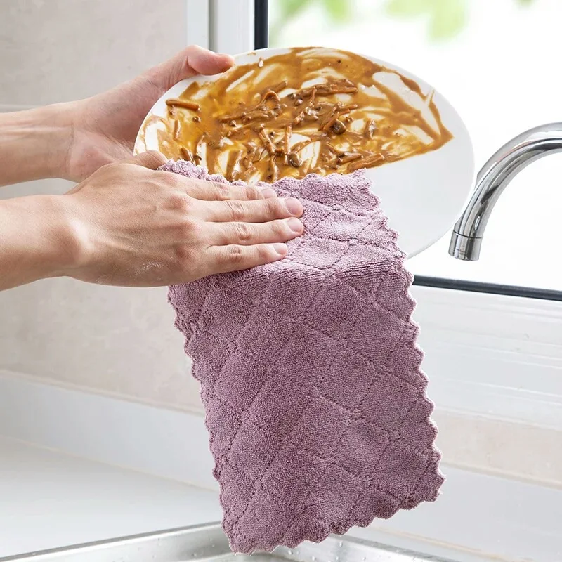 1 шт. супер абсорбент микрофибра кухонное блюдо ткань высокая эффективность посуда домашнее полотенце для уборки кухонные инструменты Гаджеты