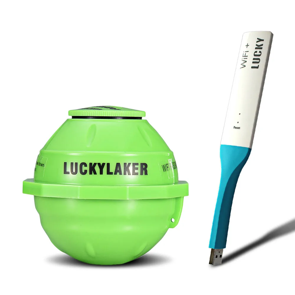 LuckyLaker FF916 WiFi Wireless Fish Finder Russian Sonar Fishfinder ...