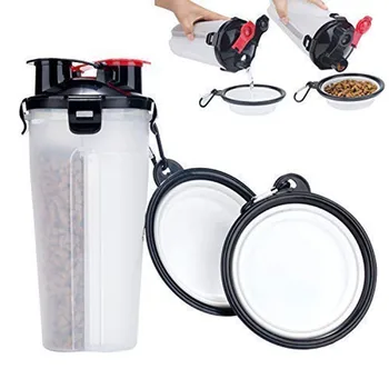 

Dog Water Bottle,Portable Pet Travel Water Bottle,Leak Proof Outdoor Drinking Cup With Bowl Dispenser For Pet Playing Walking