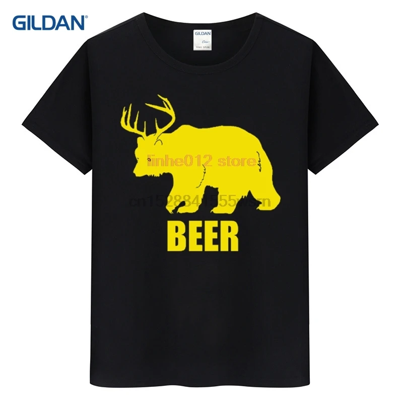 Бейсбольная Футболка с логотипом beer bear dear 2019 футболка британская военная хлопок