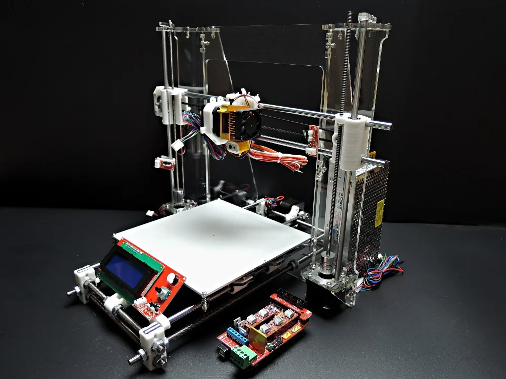 [SINTRON] Высокая точность DIY 3D принтер набор для Reprap Prusa i3 MK3 heatbed LCD 2004 MK8 экструдер