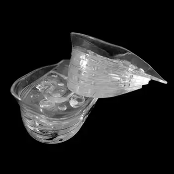 

Heightening Shoe Pad Invisible Transparent 5-layer Height Insole Massage Silicone Elastic Shock Absorb Women Men Shoes Cushion