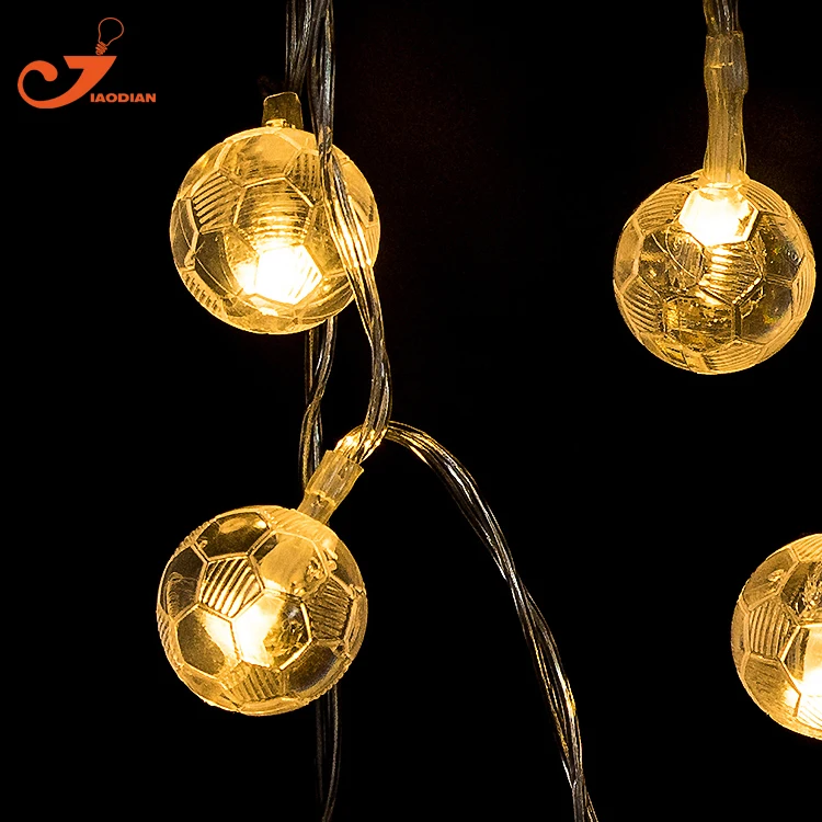 Football 10 LED String Lights Soccer Fairy Festival lighting Sport
