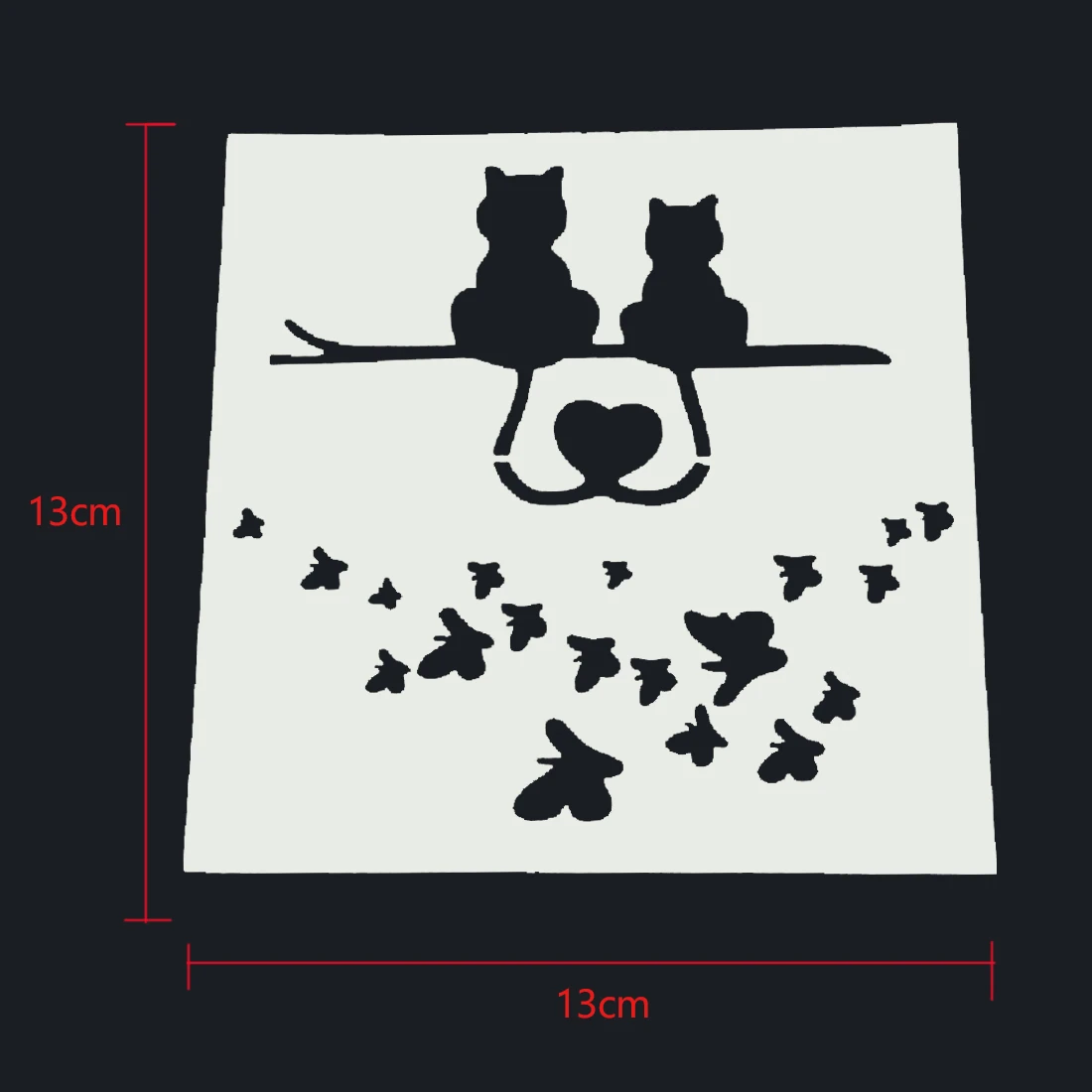 

Newest!Plastic Cake Foam Spray Template Barista Stencils Decoration Tool Garland Mold Cake Printing Flower Model