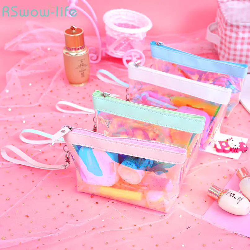 

Laser Translucent Storage Bag Large-capacity Multi-functional Simple Cosmetic Bag Household Storage Products