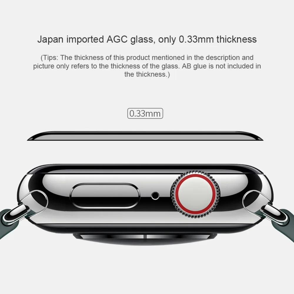 NILLKIN 3D AW+ Полное покрытие закаленное стекло пленка для Apple Watch 4 40 мм 44 мм Защитная стеклянная пленка для часов 1 2 3 38 мм 42 мм