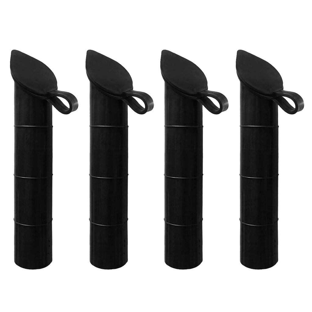 4 Pieces UV Resistant Boat Yacht Fishing Rod Holder Pole Rest Bracket Inner Tube Liner Sleeve Protector 30 Degree