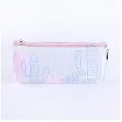 Карандаш кактус чехол прозрачный estuche escolar Kawaii чехол для карандашей trousse scolaire stylo пенал школьные принадлежности чехол для ручек - Цвет: G