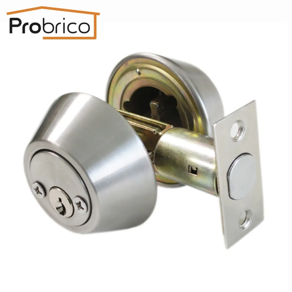 Probrico Stainless Steel Round Home Door Cylinder Security Lock