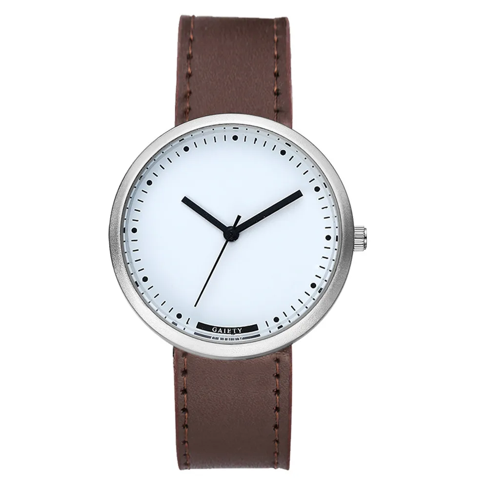 

GAIETY Reloj hombres Minimalist Watch Leather Analog Quartz Sport Business Wrist Watch Clock Relogio Masculino Wristwatch Mens