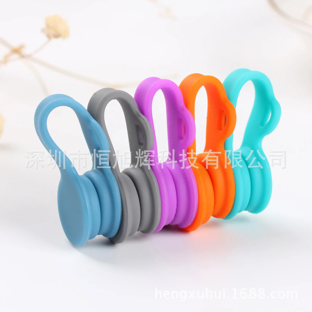 

5 Color Fashionable Multi functional Magnet Earphone Cable Winder Cable Holder Organizer Clips 10 psc/lot