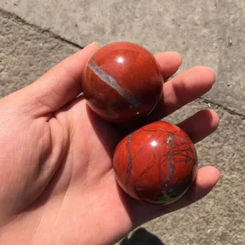 

Beautiful Natural red jasper Stone Sphere Ball Mineral Gemstone for Home decoration 1pc