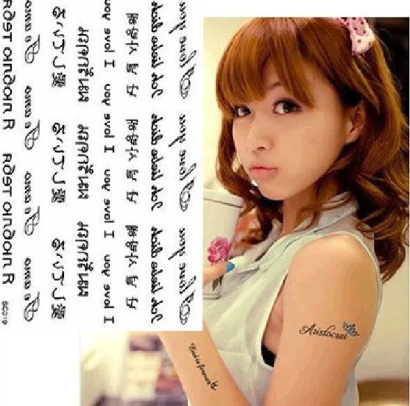 2015 Limited Rushed Tatoo Gold Tattoo Removable Wa...