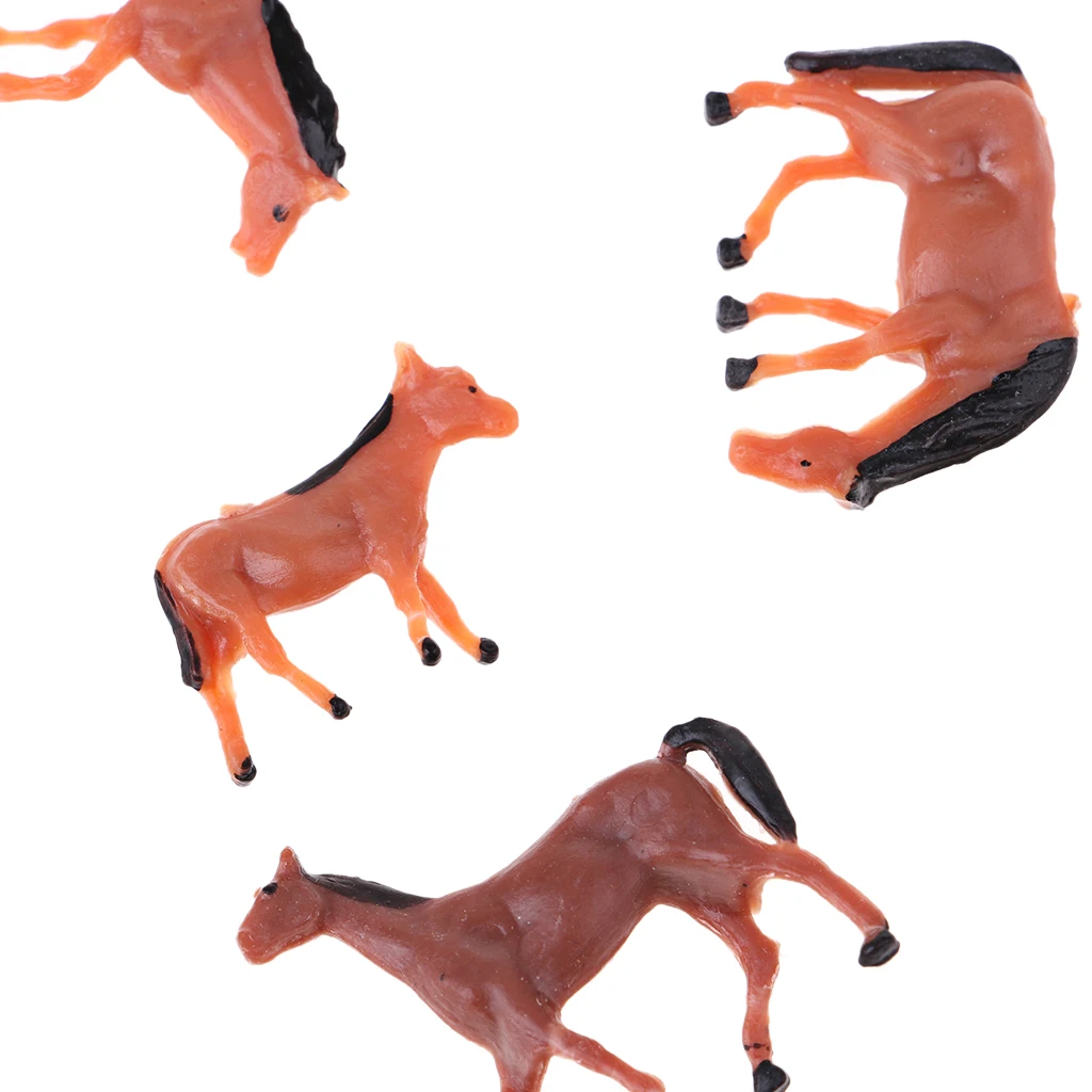 10x 1:87 ho figuras animales caballos granja acoplamiento Sauce paisajismo modelo TP 