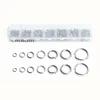 LOULEUR 1 Boîte Mixte En Acier Inoxydable Ouvert Anneaux 3/4/5/6/7/8/10mm Couleur Argent Split Rings Connecteurs Pour Les Bijoux Diy Faire ► Photo 3/6