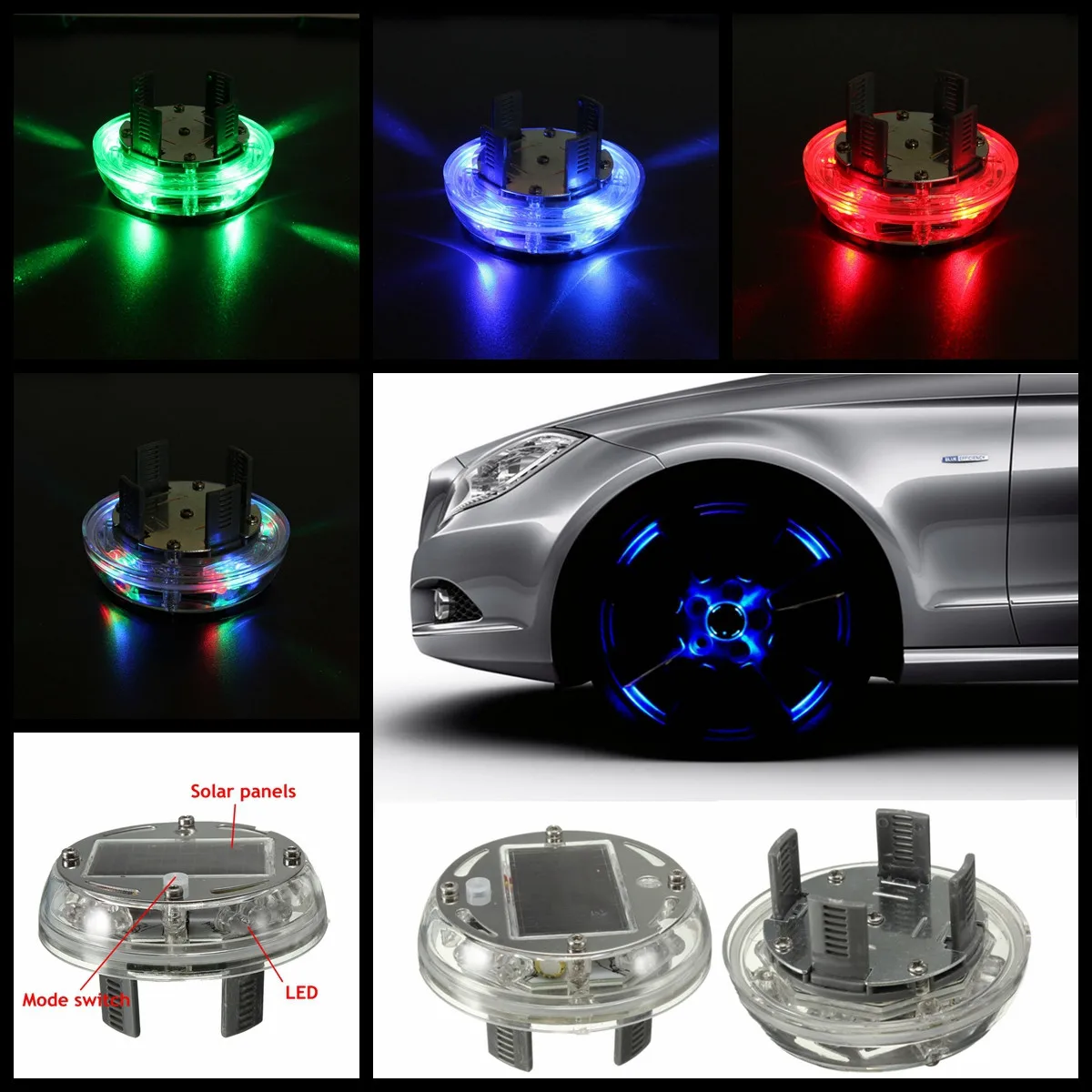 Buy 4 Modes 12 LED Stunning Waterproof Solar Car