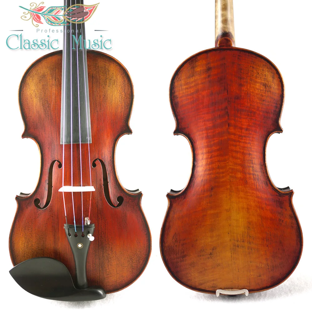 

Copy of 1715 Stradivarius Violin#1673 , Handmade Violin Oil Varnish,Advanced Level, Siberian Spruce ,Rich tone