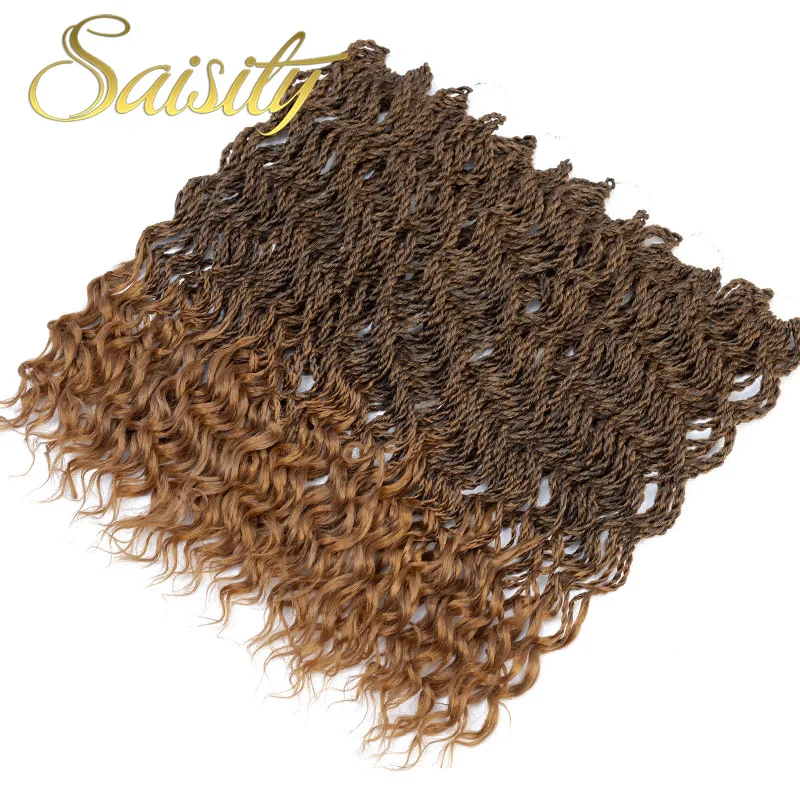 Saisity Synthetic Curly Senegalese Twist Crochet Hair Braiding Black Color Bulk Crochet Braids Hair Extensions Saisity Synthetic Curly Senegalese Twist Crochet Hair Braiding Black Color Bulk Crochet Braids Hair Extensions