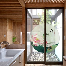 Пользовательские Круглый Стеклянный матовый пленка прозрачная непрозрачные кухня спальня чайная комната прием Декоративные наклейки для стен наклейки