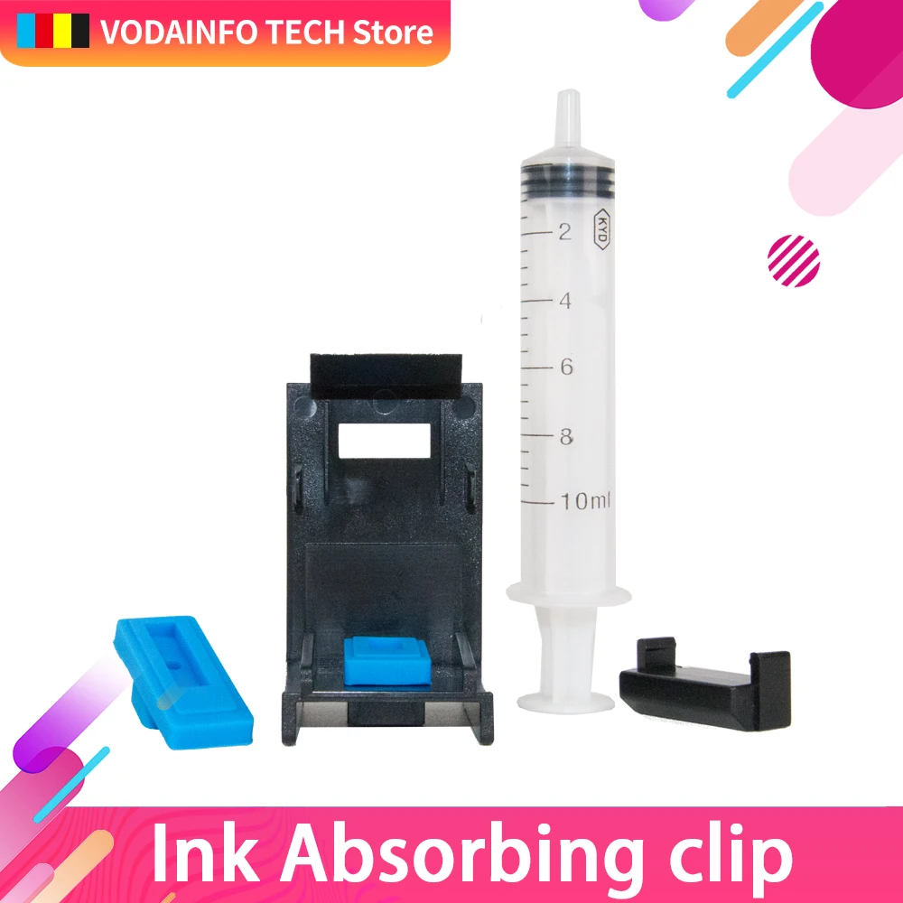 

QSYRAINBOW 1set Ink Cartridge Clamp Absorption Clip Pumping Tool for Canon PG510 CL511 PG512 CL513 PG210 CL211 PG810 CL811