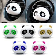 Car Styling Air Conditioning Vent Air Freshener Car Outlet Perfume Cute Panda Eyes Will Jump 5 Colors Auto Interior Decoration