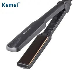 Kemei KM-329 профессиональный выпрямитель волос Турмалин Керамика нагревательного элемента выпрямления волос железа выпрямитель Быстрый