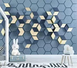 Декоративные обои 3d современный минималистичный геометрический мраморный стиль ТВ фоновая стена
