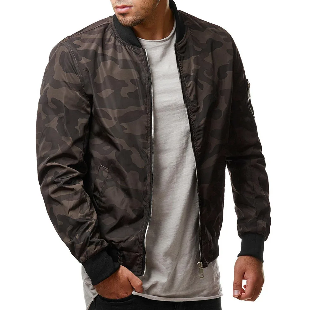 Floral Bomber Jacket Men Hip Hop Slim Fit Flowers Pilot Bomber Jacket