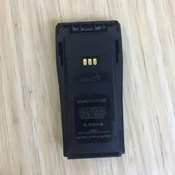 2X 6AA коробка для батарейного отсека для Motorola DEP450 DP1400 PR400 CP140 CP040 CP200 EP450 CP180 GP3188 и т. д. wakie talkie с зажимом для крепления к поясному ремню