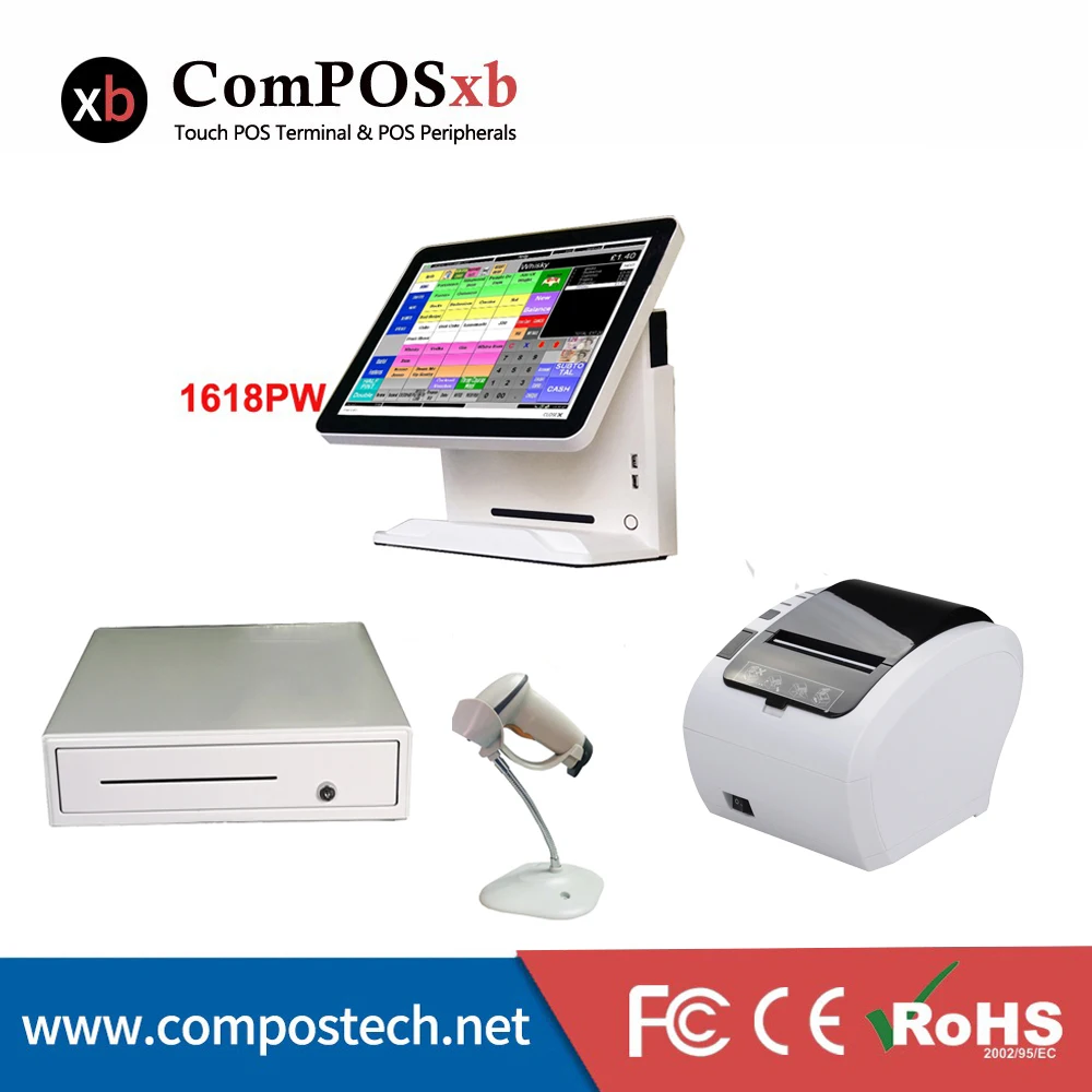 free shipping point of sale pos system double display pos terminal screen all in one epos system with printer cash box free shipping point of sale pos system double display pos terminal screen all in one epos system with printer cash box