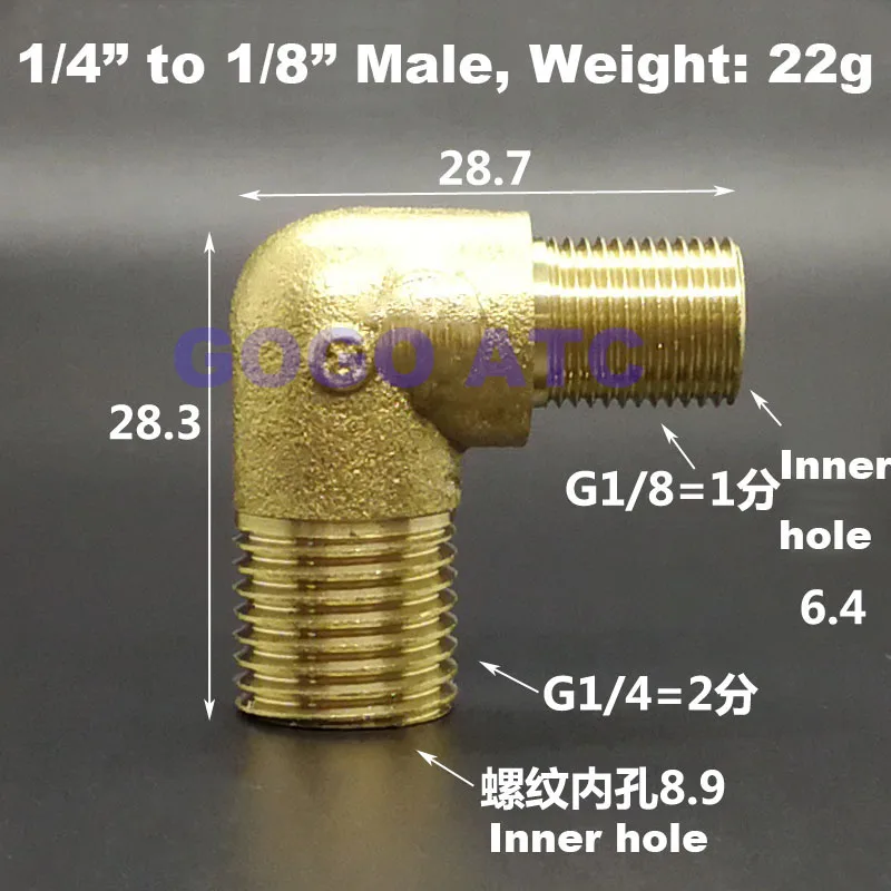 male 1-8 to 1-4 gogo