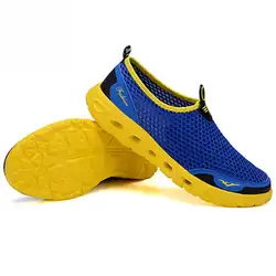 Для мужчин открытый Туфли без каблуков кроссовки Обувь с дышащей сеткой слипоны водонепроницаемая обувь Прогулочные сандалии