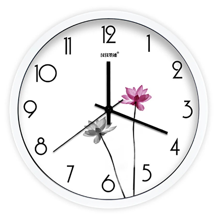 

Plant Mute Simple Creative Wall Clock Quartz Art Big Vintage Large Watch Wall Clock Modern Design Living Room Decoration 50A0189