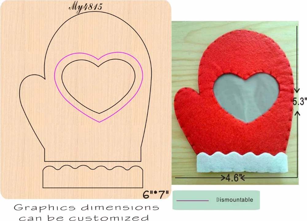 

Glove frame wood moulds die cut accessories wooden die Regola Acciaio Die Misura MY