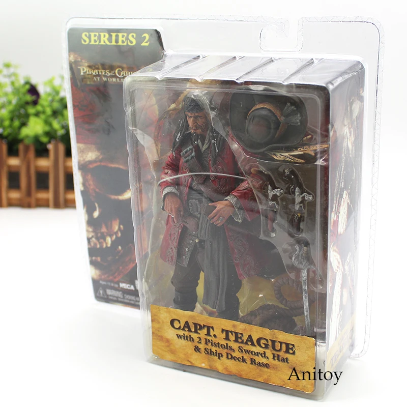Skup NECA piraci z karaibów Jack Sparrow postać na światach koniec Capt tegue akcja zabawkowa figurka na prezent 18cm KT4485