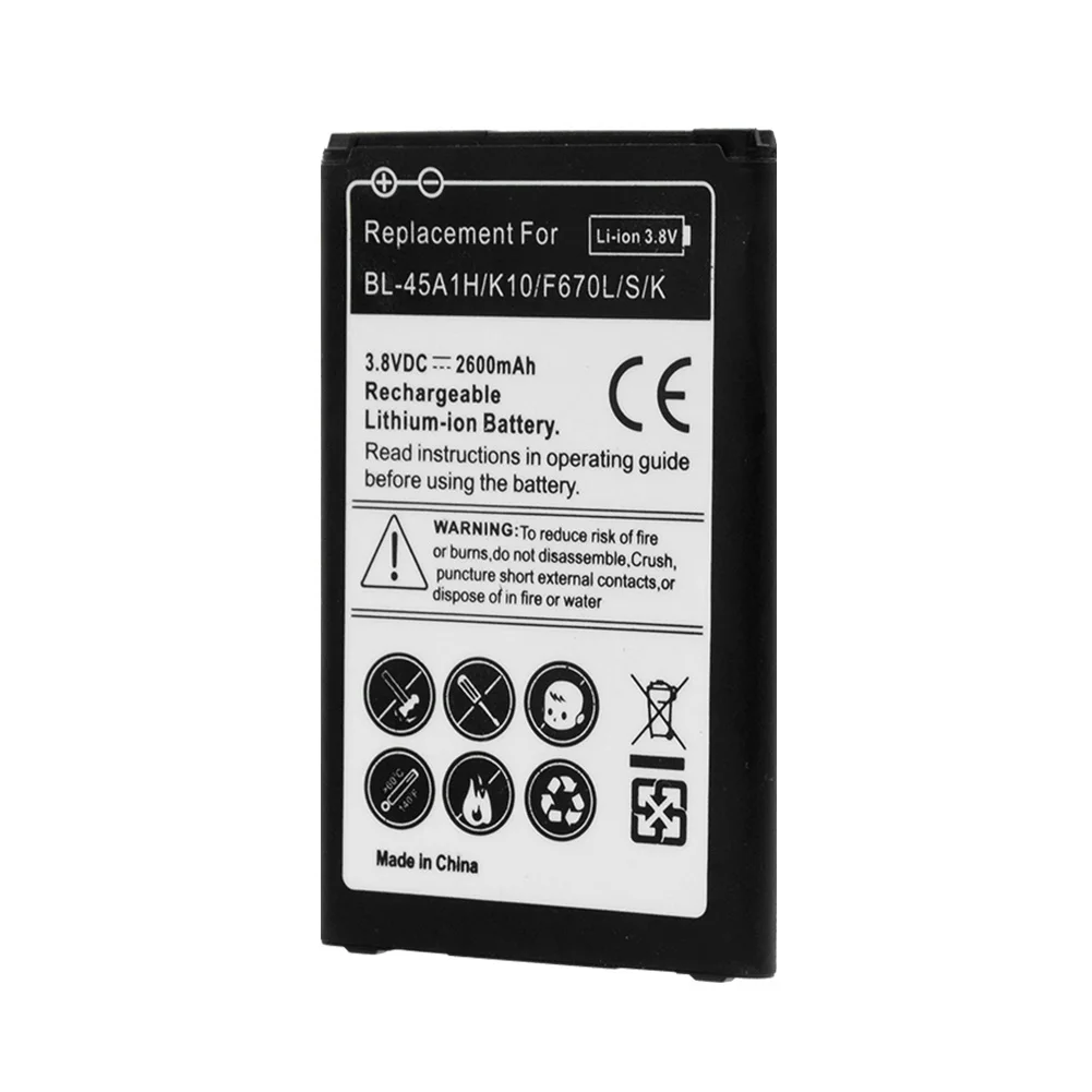 YCDC 3,8 V 2600 мА/ч, BL45a1h BL-45a1h Батарея BL 45a1h для LG K10 F670k F670s F670l K420 K420n Q10 Перезаряжаемые литий Батарея