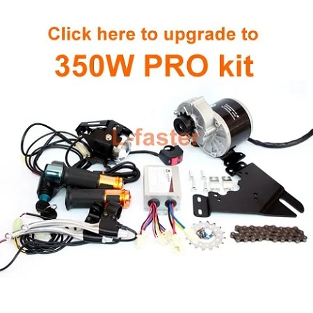 Top 250W Brush Motor Electric Bicycle Conversion Kit Mountain Bike Disc Brake 28T Sprocket Electric Bike Side Mount Chain Drive Kit 5