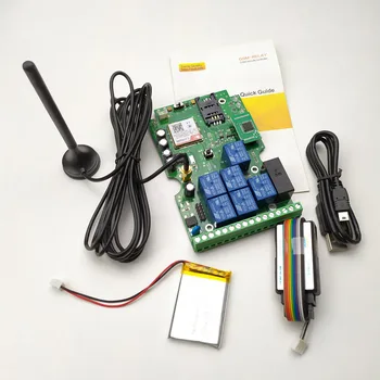 

Free shipping New Version Seven relay output GSM remote control board Not including rechargeable battery