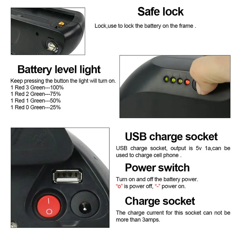 Flash Deal 13S Sanyo Cell Ebike Battery 48V 17.5Ah Tiger Shark Electric Bicycle Lithium ion Battery with 30A BMS 2A Charger 3 Flash Deal 13S Sanyo Cell Ebike Battery 48V 17.5Ah Tiger Shark Electric Bicycle Lithium ion Battery with 30A BMS 2A Charger 3