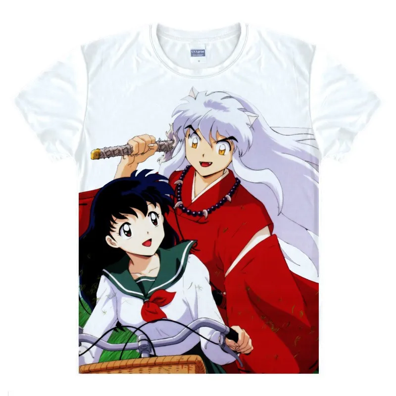 graphic t shirts Anime InuYasha, Moneca Stori, Sesshoumaru T-Shirt Summer Tee Short Sleeve Tops Unisex Cosplay S-XXL best t shirts for men
