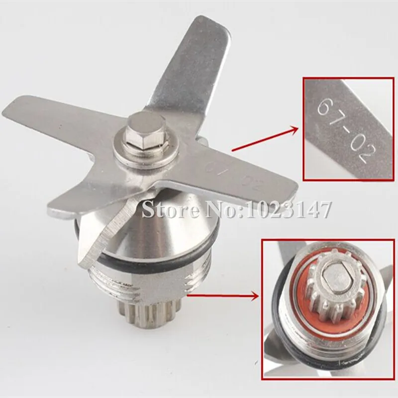 767 800 Stainless Steel Hardened Six Mixing and Cutting TWK 767 800 tm Blades Knife Ice Crusher Blades Blender Spare Parts