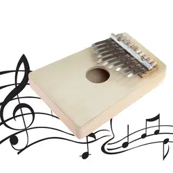 10 ключи палец фортепиано Mbira калимба «пианино для больших пальцев» палисандр идея веселый подарок светильник в виде сосны желтый Музыка